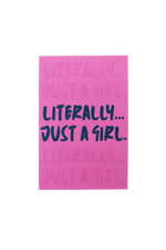 just a girl | 150-page lined notebook
