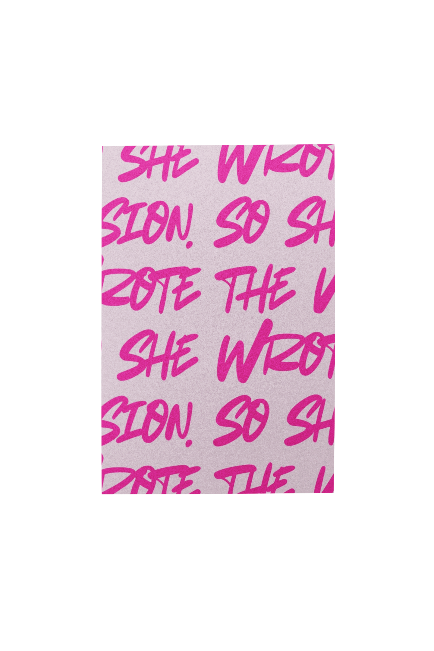 she wrote the vision | 150-page lined notebook