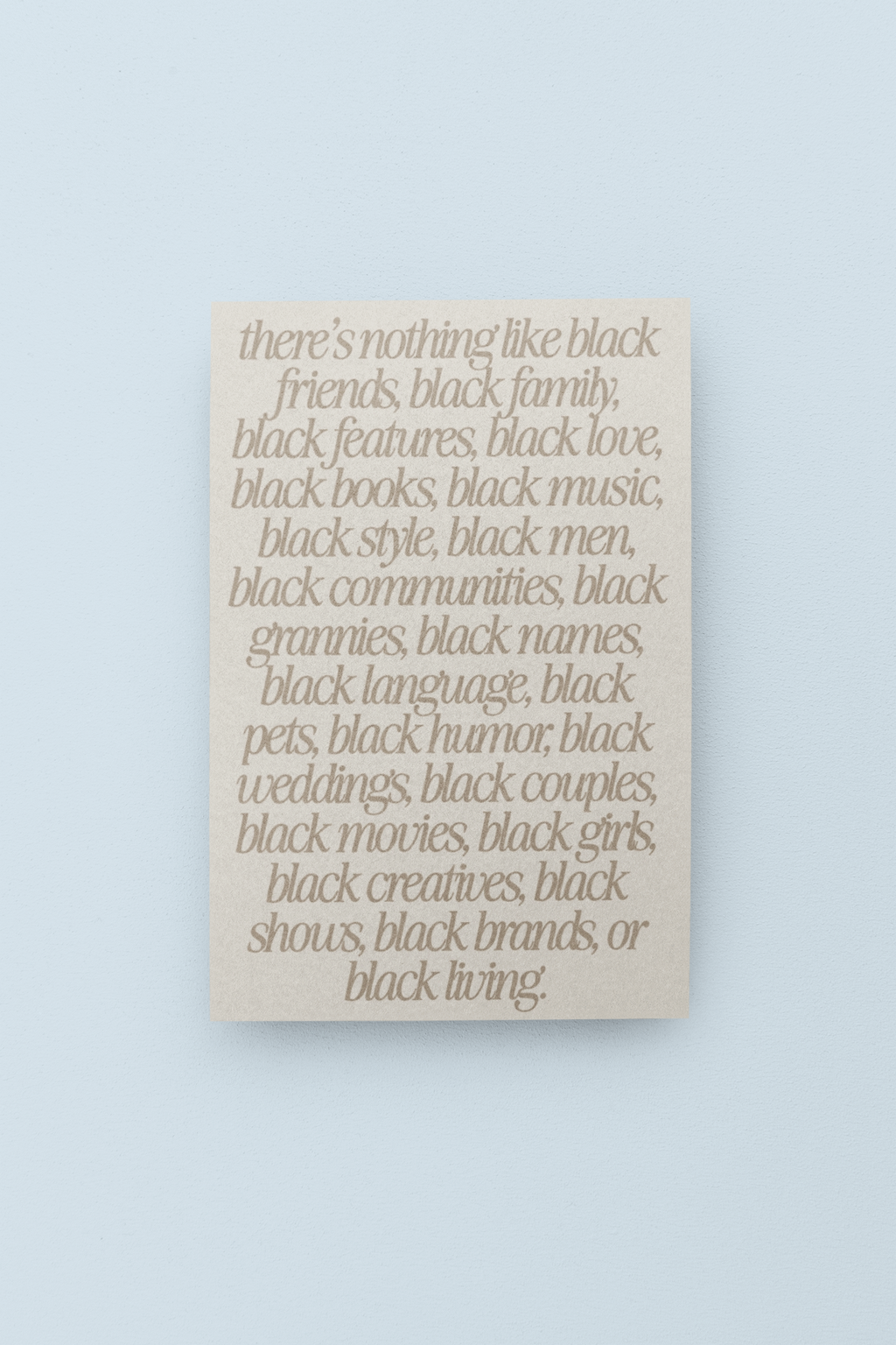 Black living | Black everything collection