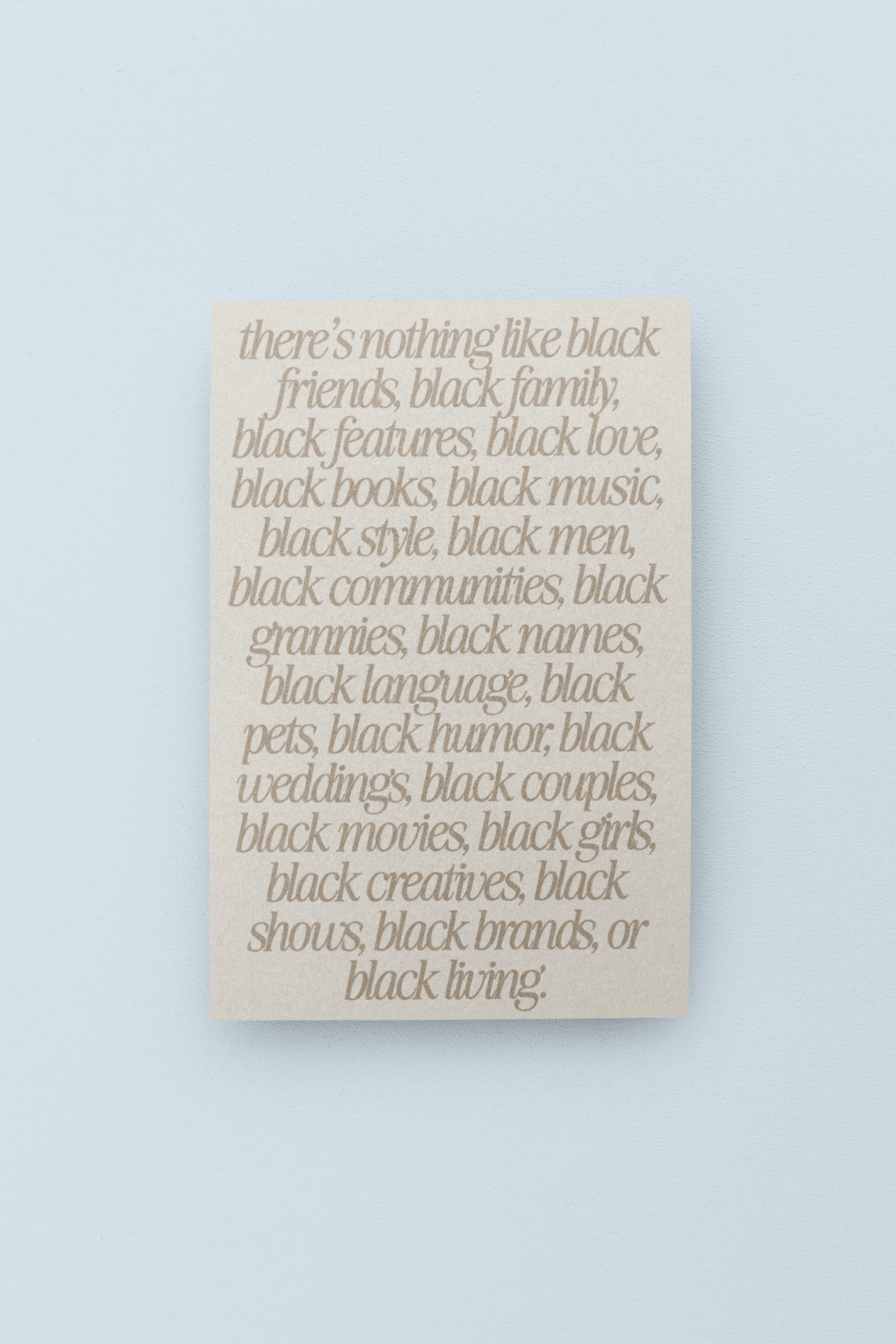 Black living | Black everything collection