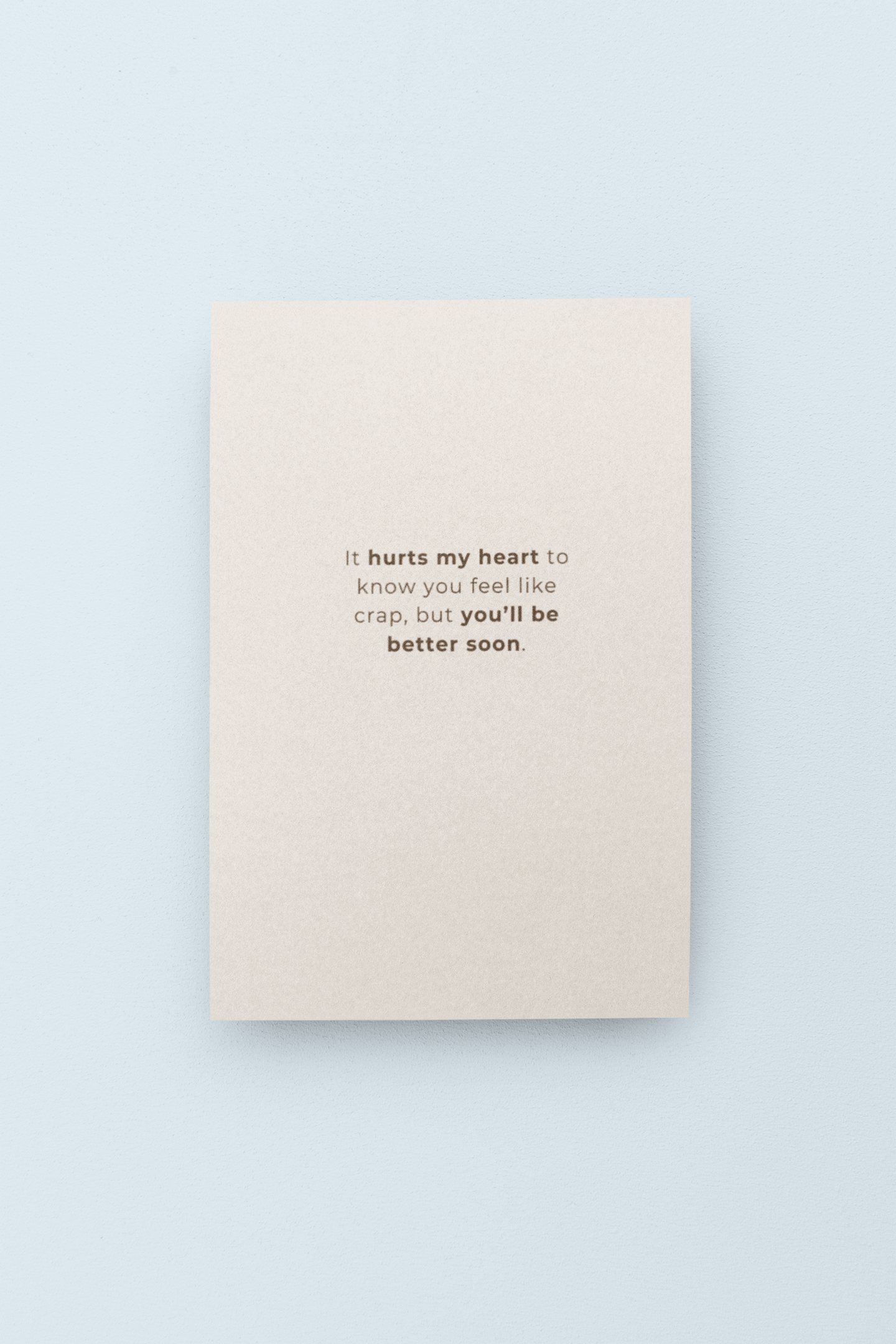 get well soon | brown collection