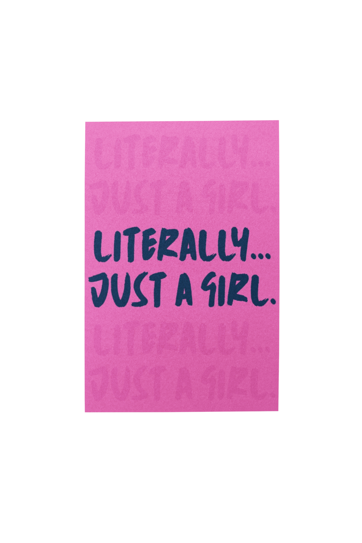 just a girl | 150-page lined notebook