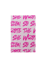 she wrote the vision | 150-page lined notebook